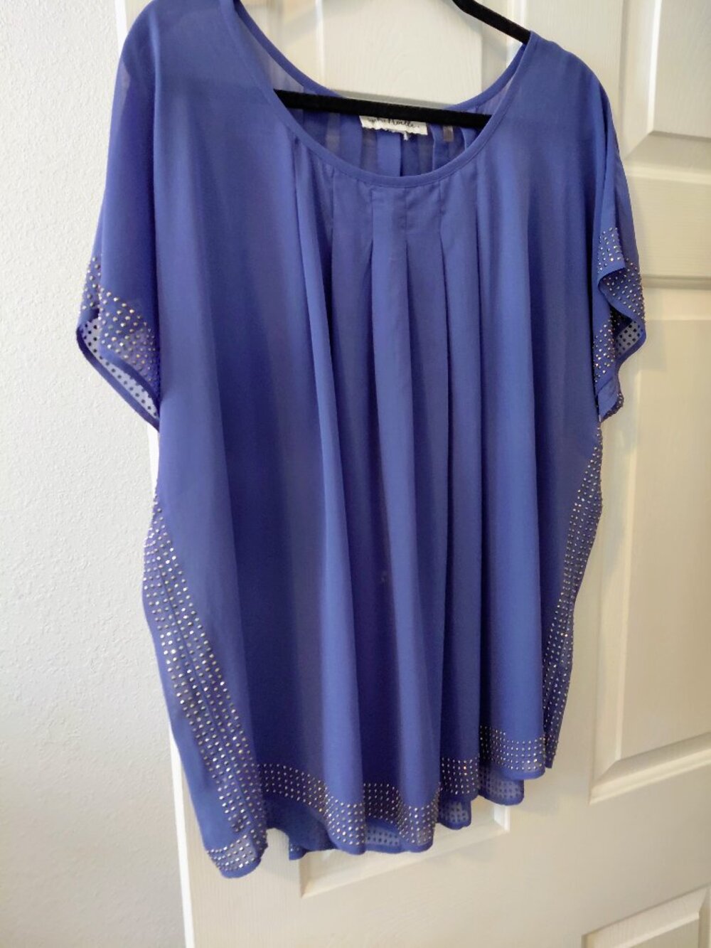 Simply Noelle Women's Jeweled 2 pc Top/Tank. 2XL (16-18)